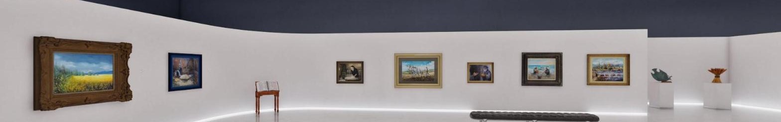 Gallery wall inside the virtual museum